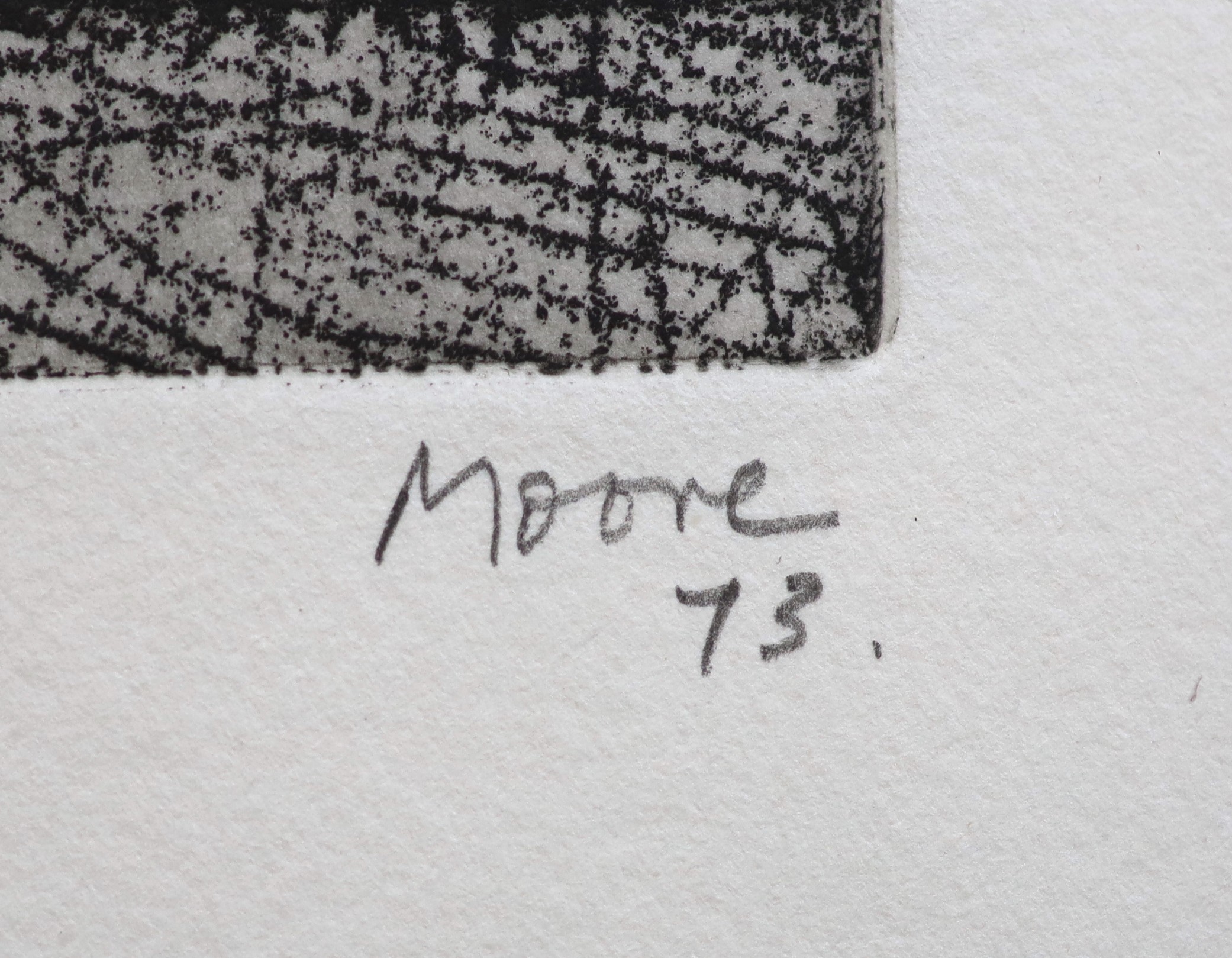 Henry Moore O.M., C.H. (British, 1898-1986), Architecture (c.169), from the Album Homage to Rothko, soft ground etching and dry point, 1971, 15 x 15cm, visible sheet 23 x 23cm